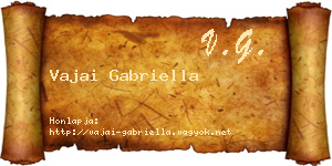 Vajai Gabriella névjegykártya
