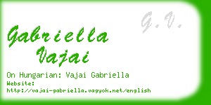 gabriella vajai business card